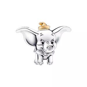 925 Silver Plated Elephant Charm